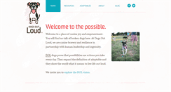 Desktop Screenshot of dogsoutloud.org