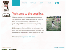 Tablet Screenshot of dogsoutloud.org